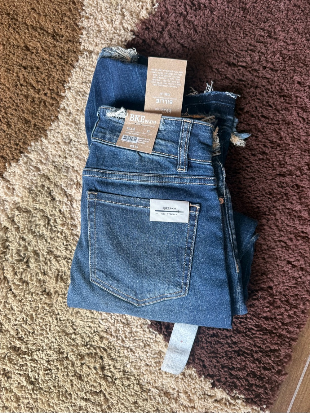 BKE Women's Skinny Jeans in Blue Wash - Picture 1 of 4
